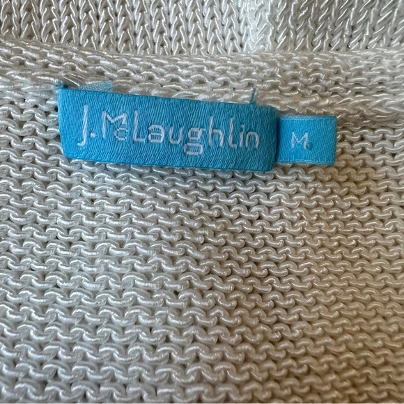 J MCLAUGHLIN CALLUM SWEATER M V NECK HAVANA KNIT YARN RELAXED CASUAL - Picture 10 of 12